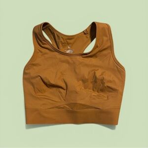 5/$25 Knix Seamless High-Support Sports Bra in Caramel Brown